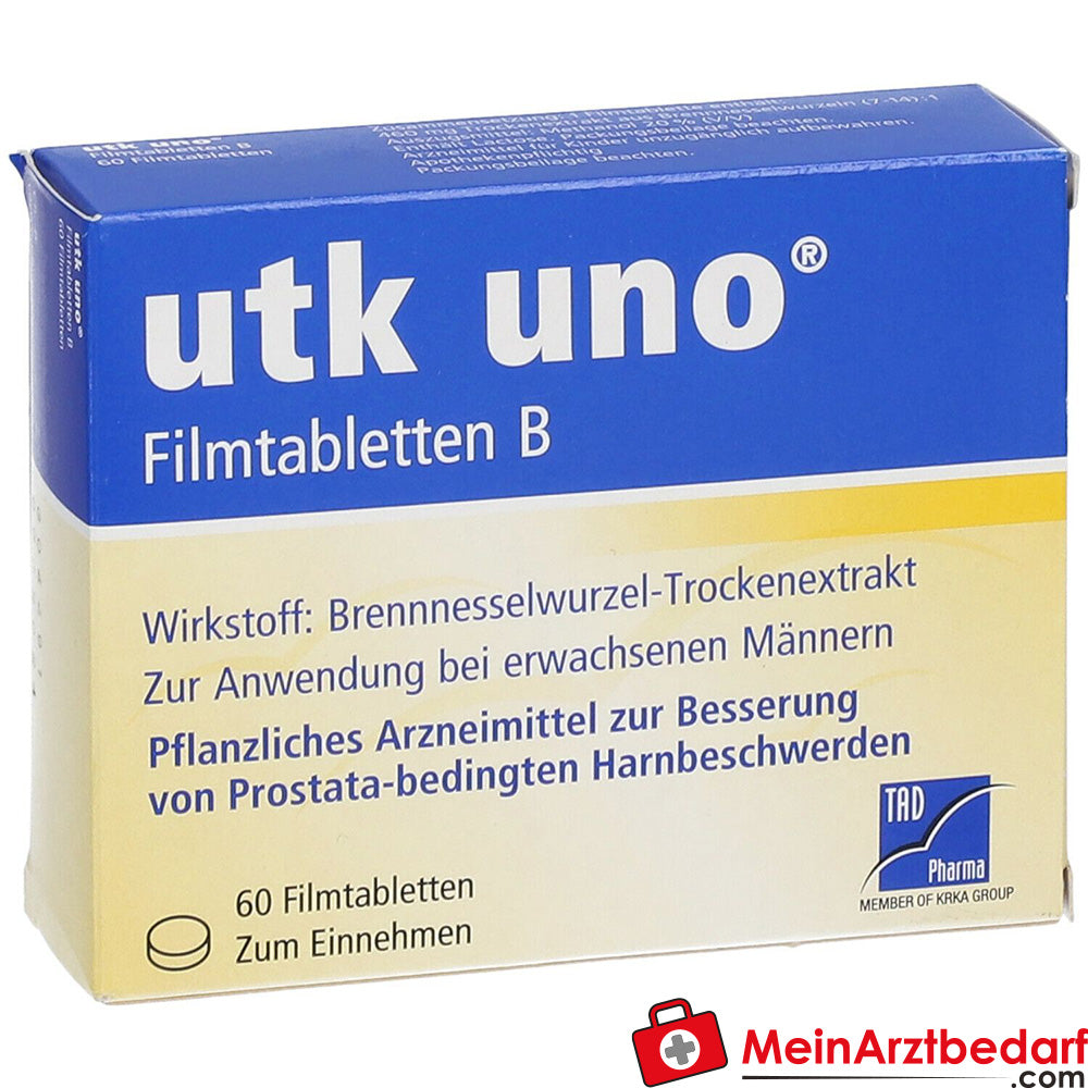 utk uno Filmtabletten B Brennnesselwurzel-Trockenextrakt Filmtabletten