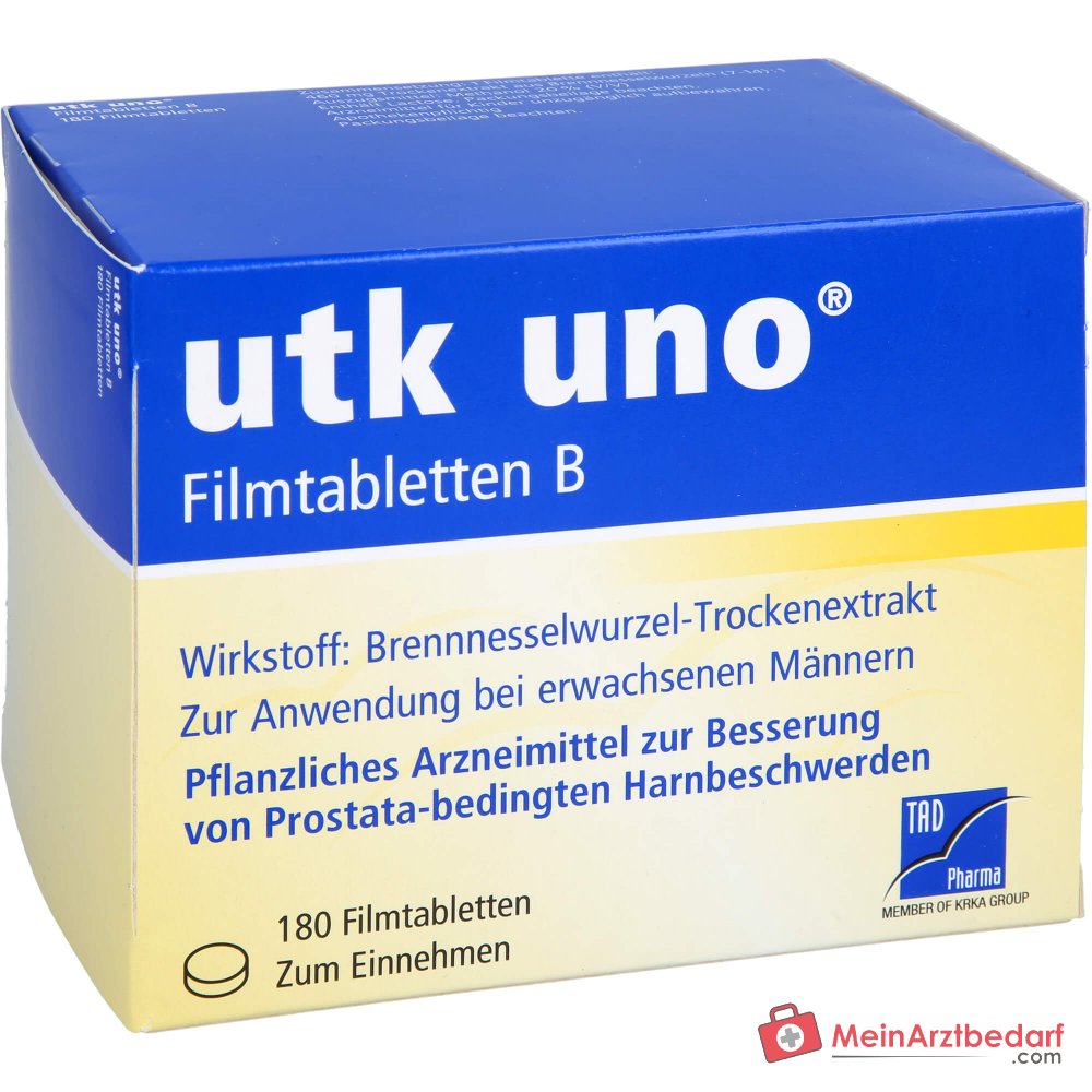 TAD Pharma utk uno Brennnesselwurzel-Trockenextrakt Filmtabletten, 120 St.