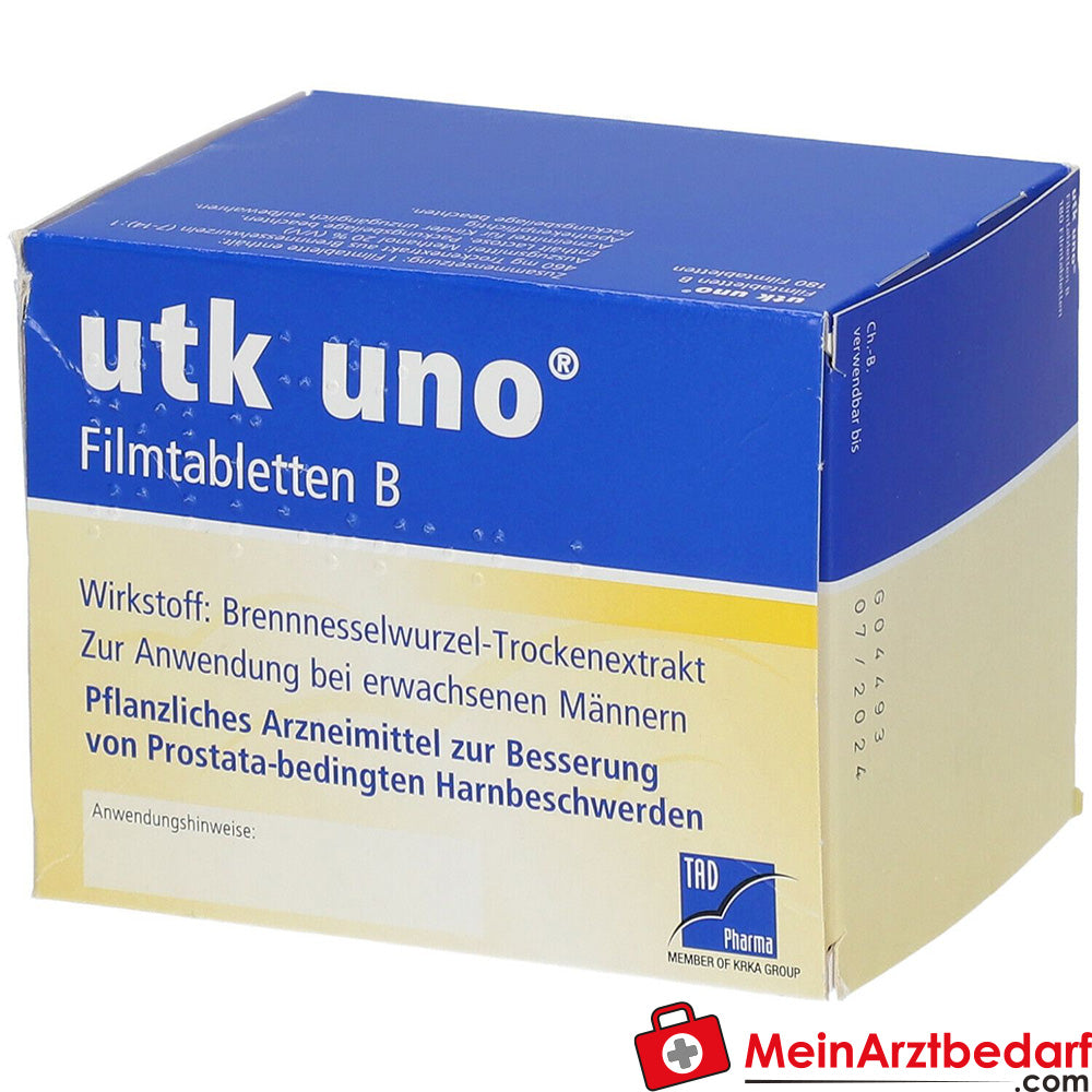 utk uno Filmtabletten B Brennnesselwurzel-Trockenextrakt Filmtabletten