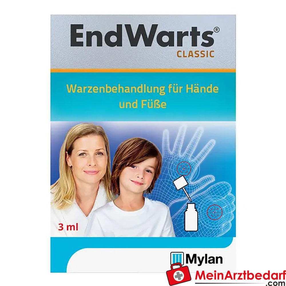 EndWarts CLASSIC: Lösung mit Ameisensäure gegen Warzen und Dornwarzen, 3ml.