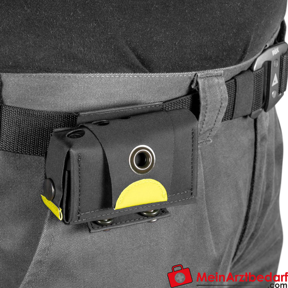 PAX Melderholster Gürtelholster für Swissphone QUADX35, BOSS 925/935 und Airbus P8ger, Kipp-Öffnung, Maße ab 6,5–11×3 cm