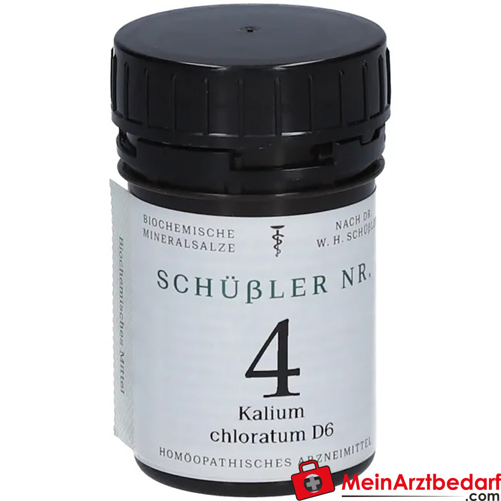Schüßler Nr. 4 Kalium chloratum D6 Tabletten.