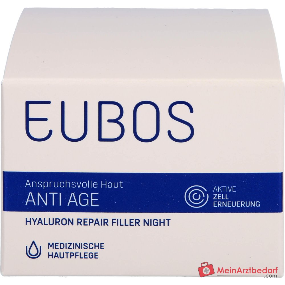 Eubos Anti Age Hyaluron Repair Filler Nacht Nachtcrème, 50 ml