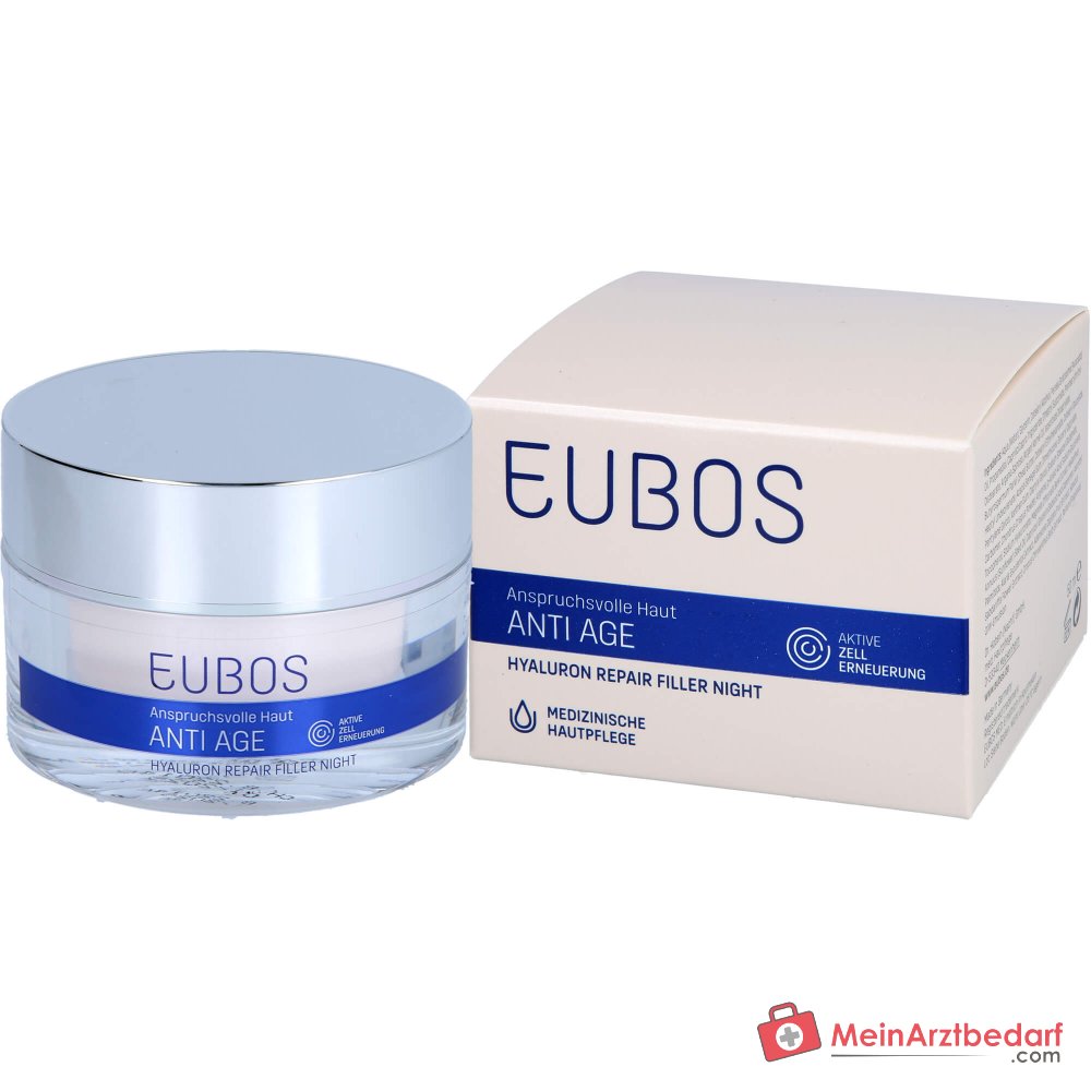 Eubos Anti Age Hyaluron Repair Filler Nacht Nachtcrème, 50 ml