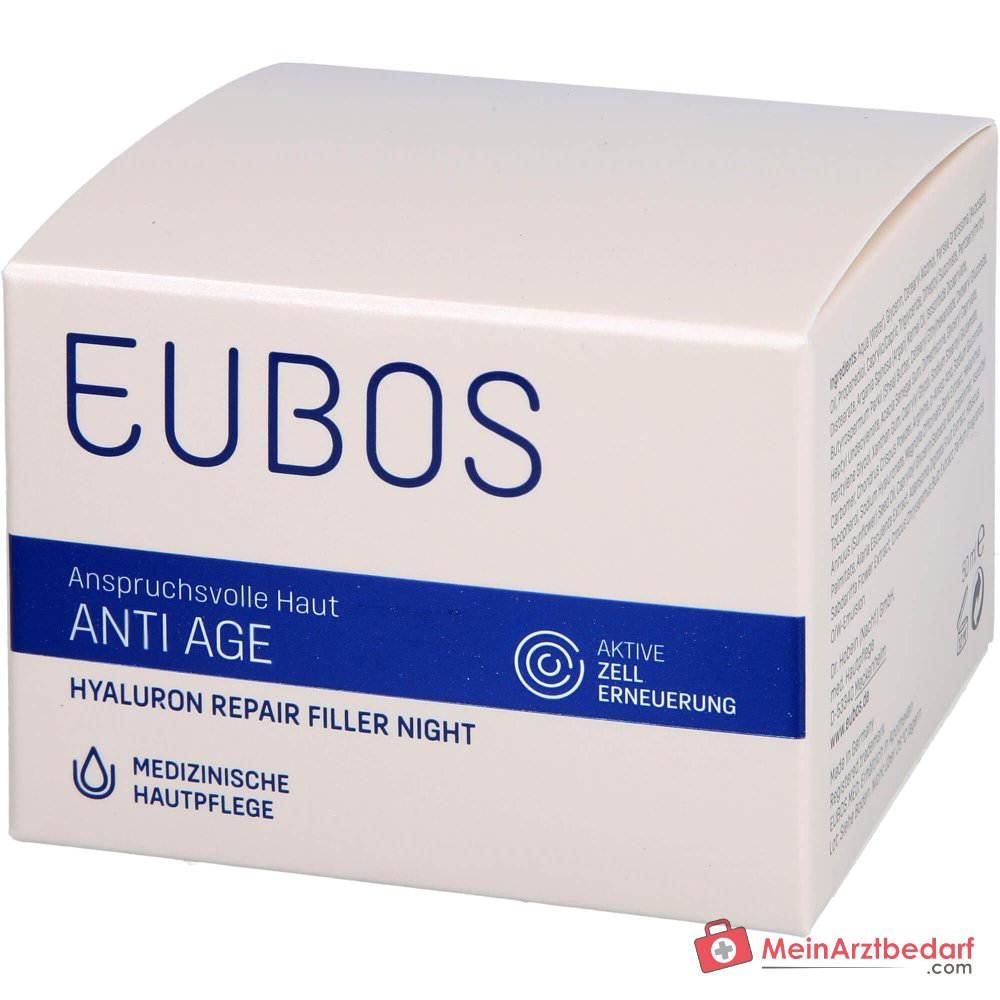 Eubos Anti Age Hyaluron Repair Filler Nacht Nachtcrème, 50 ml