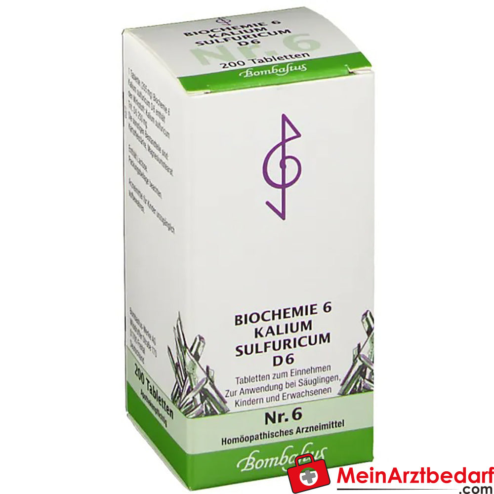 Bombastus Biochemie 6 Kalium sulfuricum D 6 Tabletten.