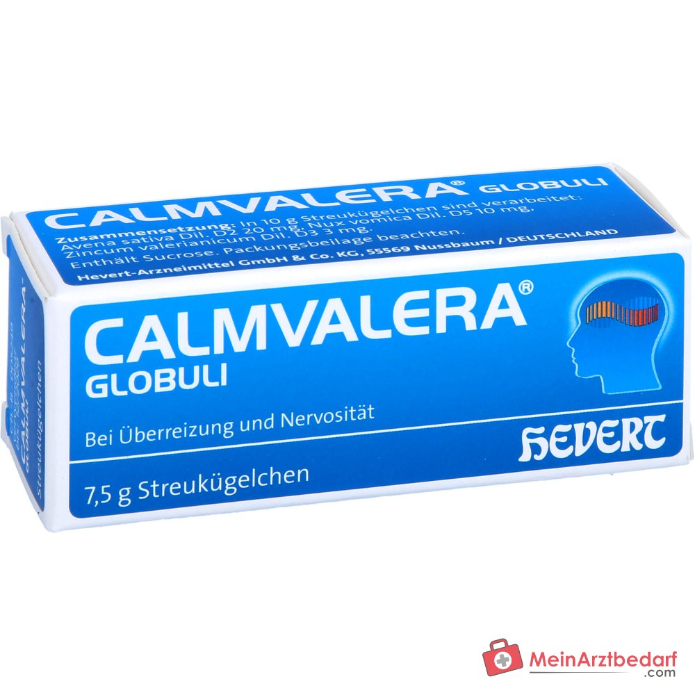 Calmvalera glóbulos Avena sativa D2, Nux vomica D5, Zincum valerianicum D3 7,5 g