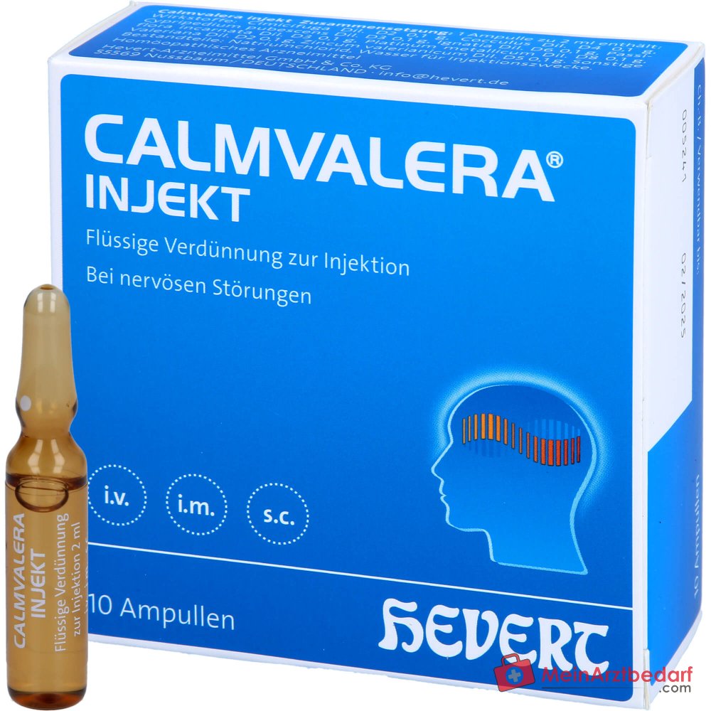 Hevert Calmvalera Injekt, 10 ampollas