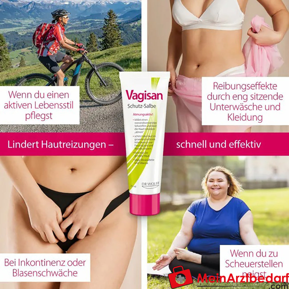 Vagisan Schutz-Salbe: Atmungsaktive Wundschutzcreme, 75ml.