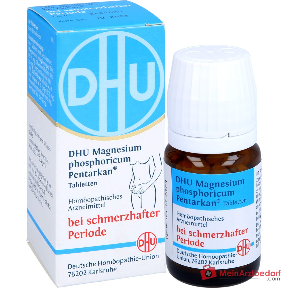 DHU Magnesium phosphoricum Pentarkan Magnesium phosphoricum / Chamomilla / Colocynthis / Potentilla anserina / Aesculus Tabletten, 80 St.