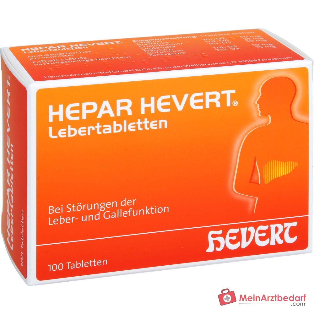 Hevert Hepar tabletki wątrobowe, 100 szt.