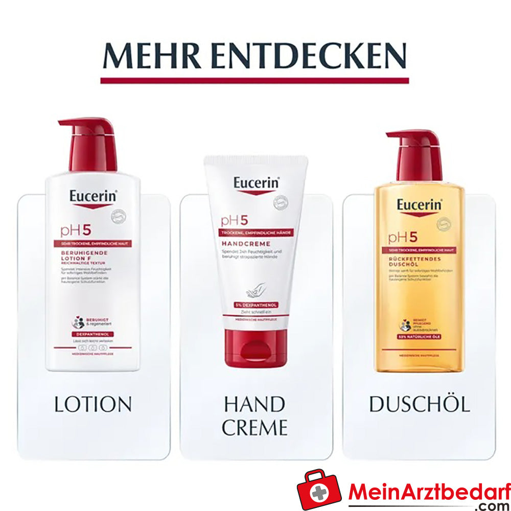 Eucerin® pH5 Hand Waschöl|Rückfettende Reinigung für empfindliche, trockene und strapazierte Hände, 250ml.