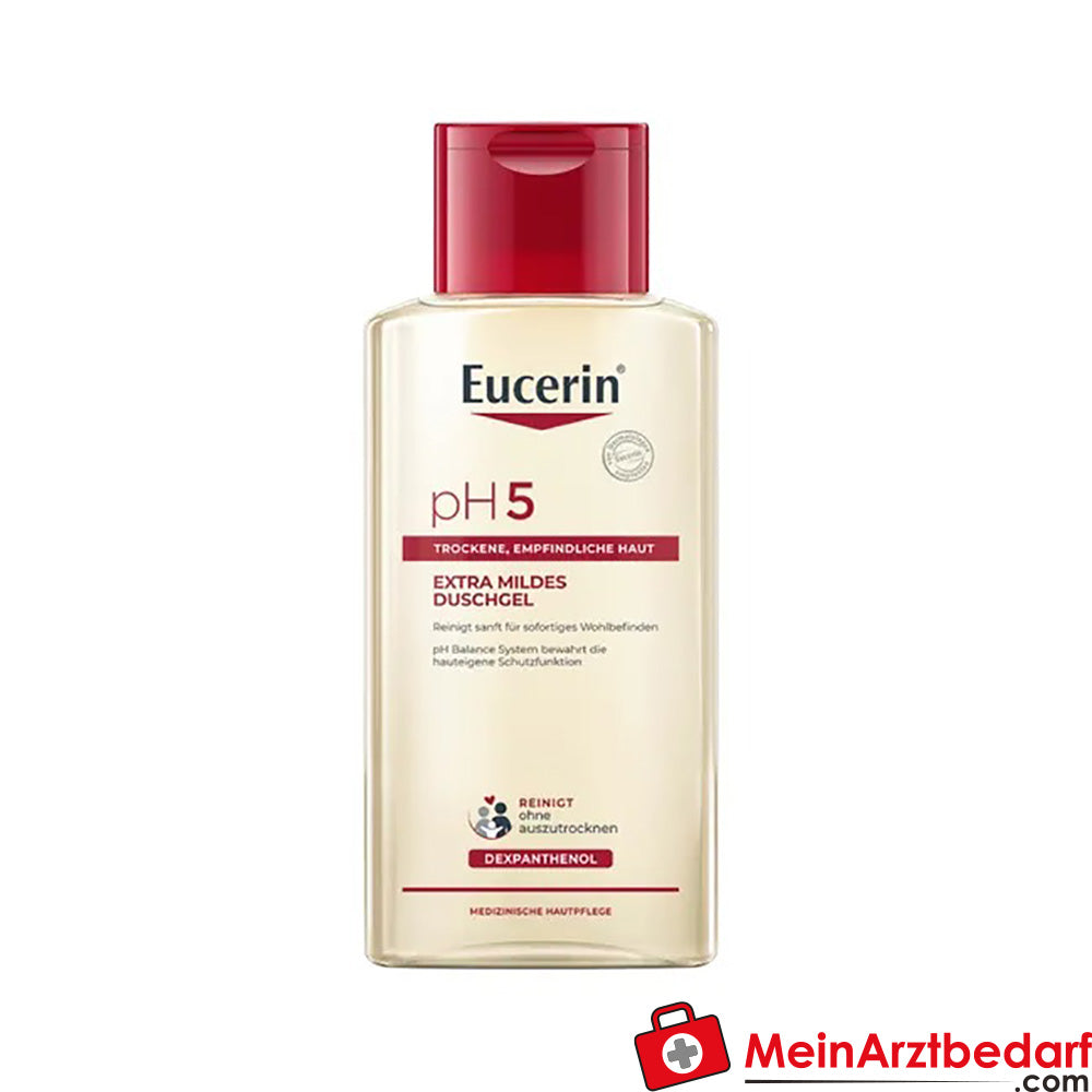 Eucerin® pH5 Duschgel|Seifenfreie Reinigung für trockene und strapazierte Haut, 200ml.