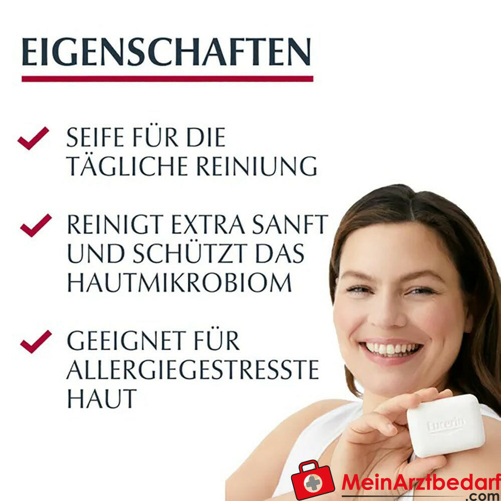 Eucerin® pH5 Seifenfreies Waschstück|bewahrt die Schutzfunktion der Haut, 100ml.