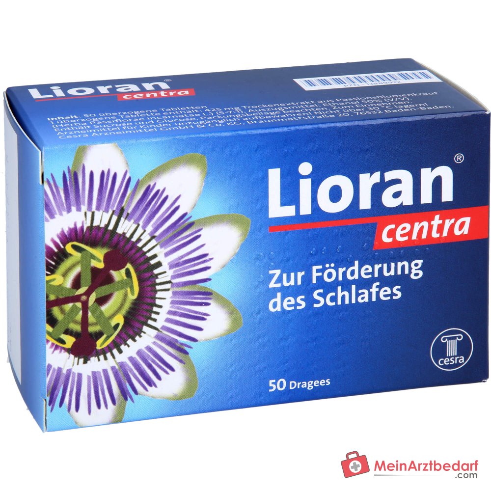 Lioran centra Passionsblumenkraut-Trockenextrakt überzogene Tabletten, 20 St.