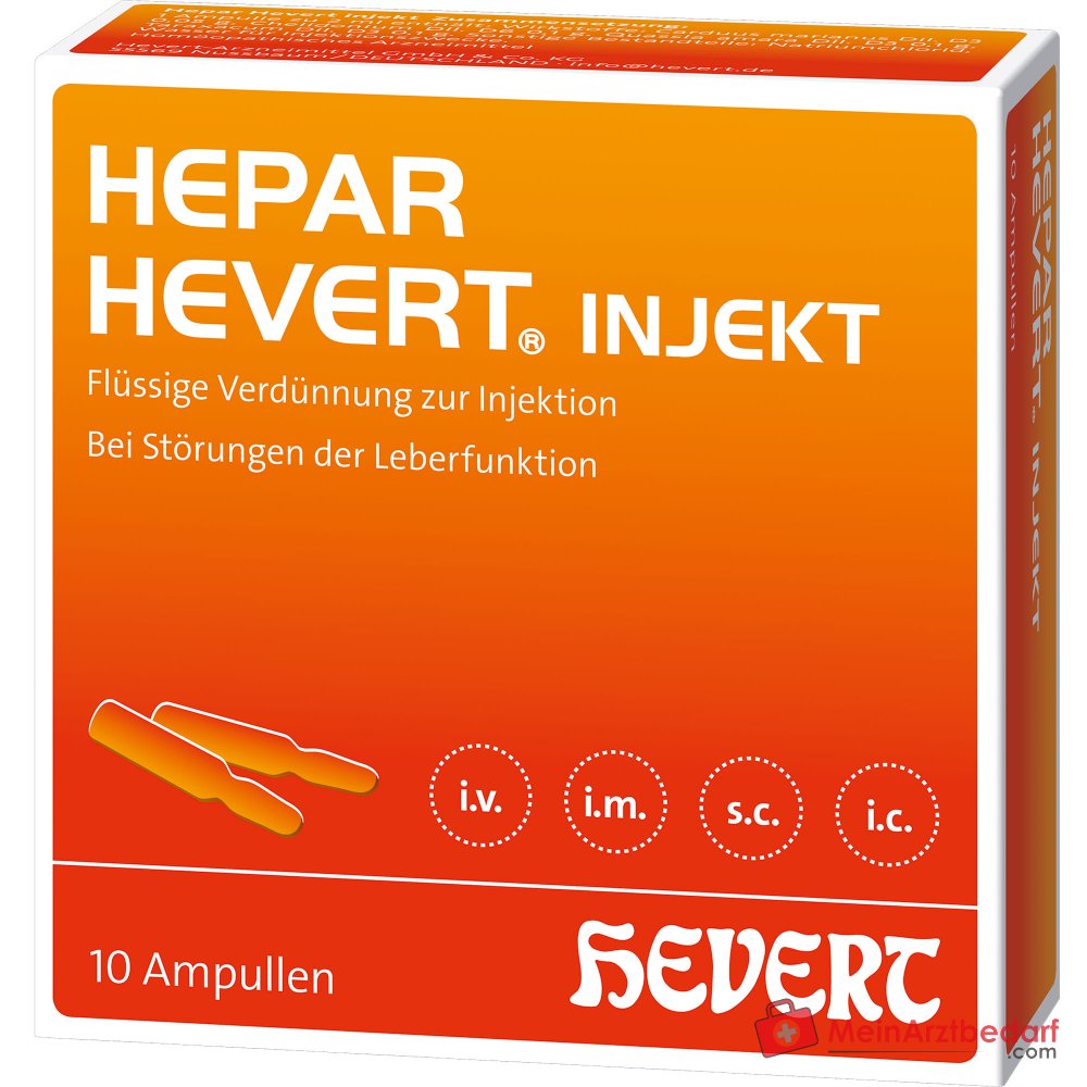 Hevert Hepar Injekt Ampułki, 10 sztuk