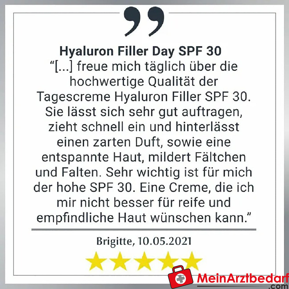 Eucerin® Hyaluron-Filler Tagespflege mit LSF 30|Glättet Falten & beugt lichtbedingter Hautalterung vor, 50ml.
