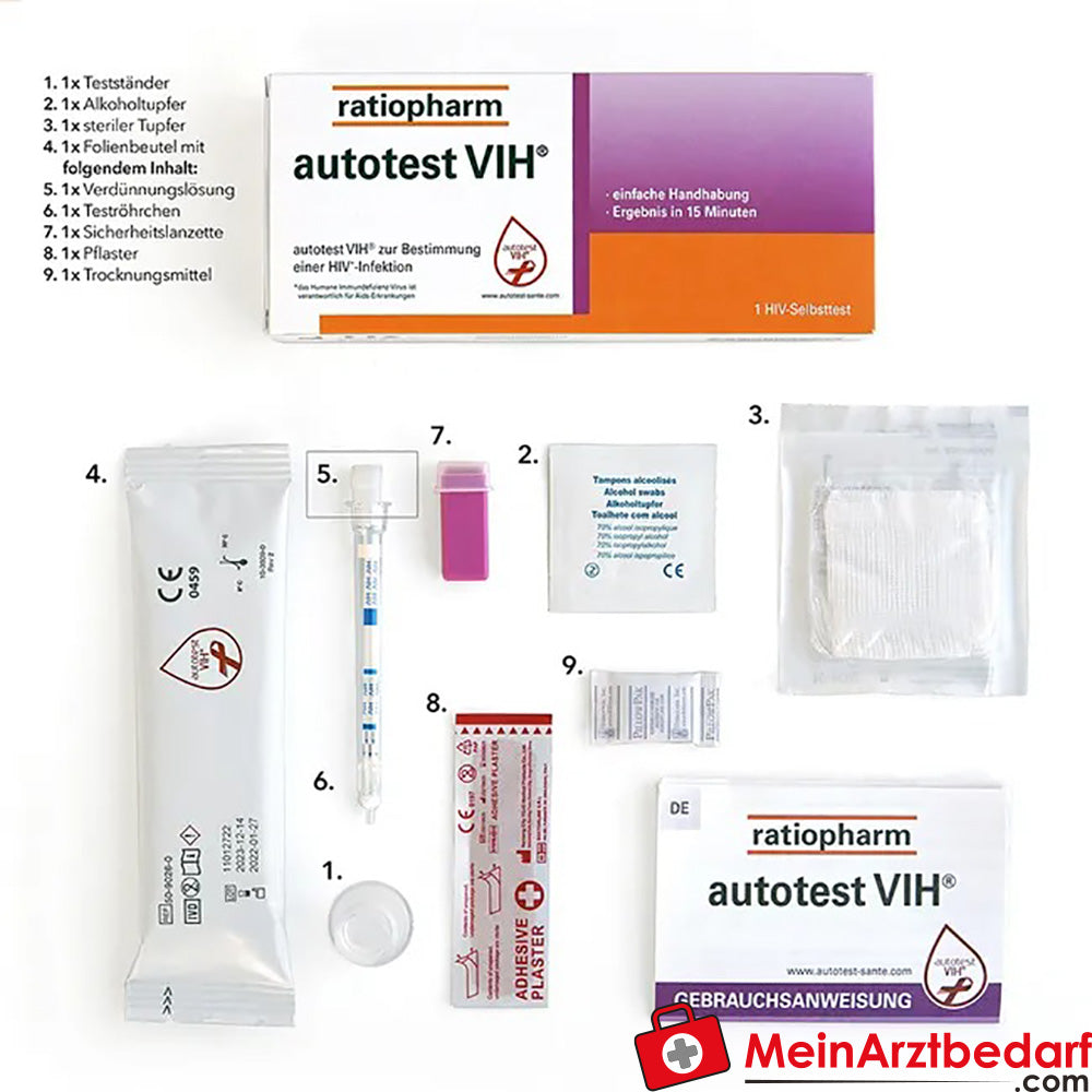 autotest VIH® ratiopharm, 1 St..