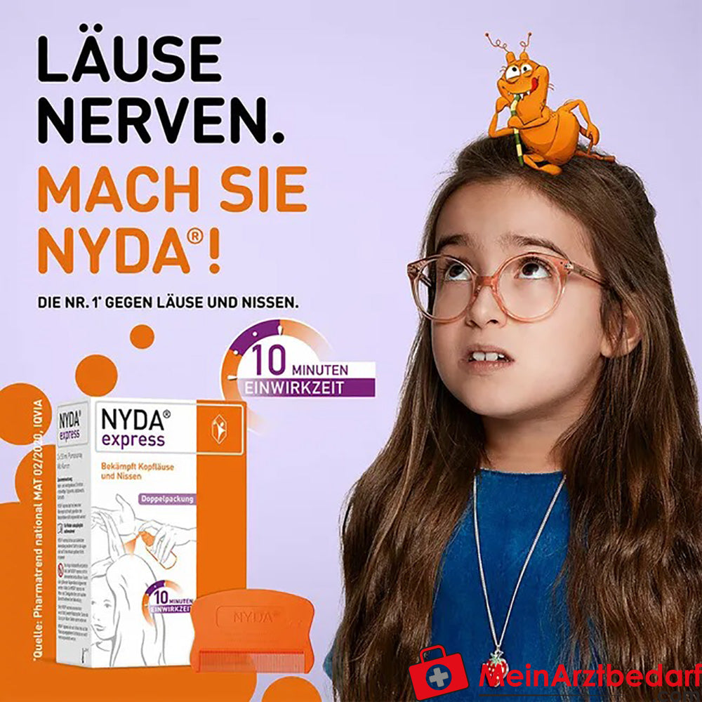 NYDA express gegen Läuse & Nissen, 2x 50ml.