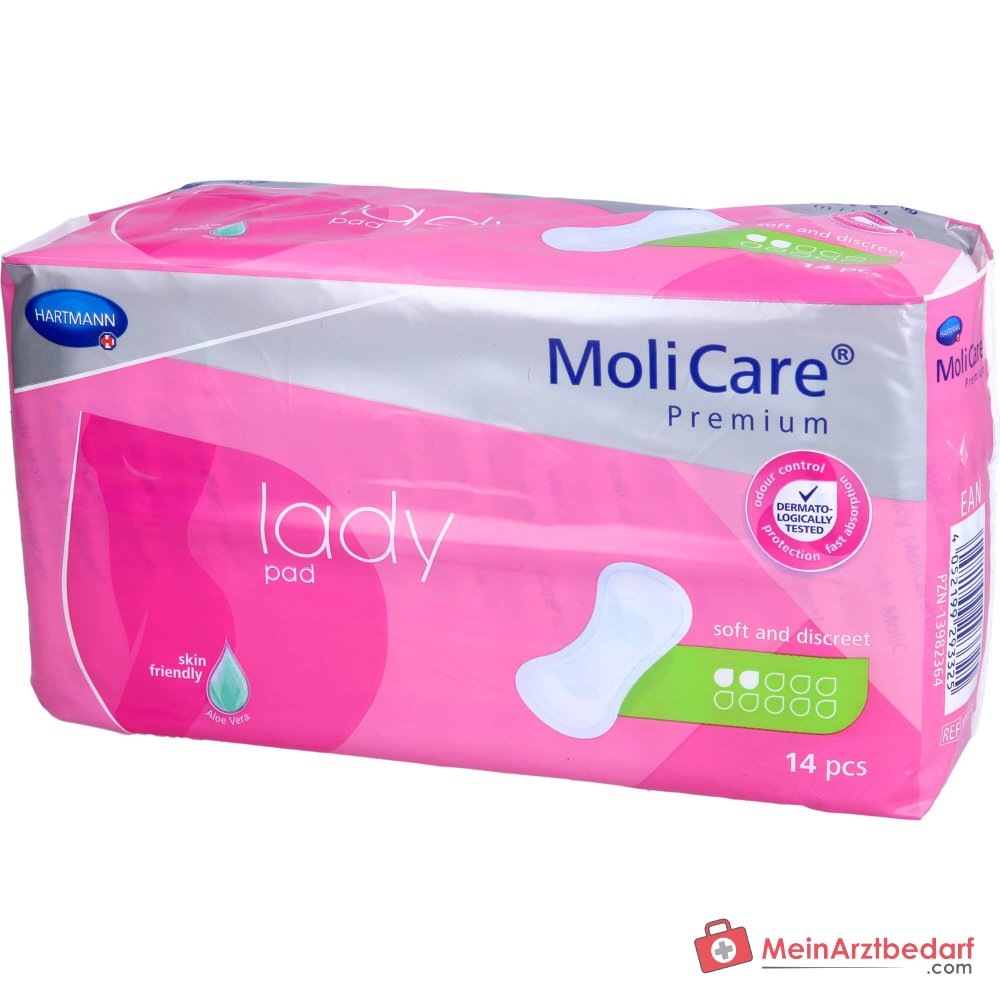 Hartmann MoliCare Premium lady pad 2 gotas apósitos para incontinencia, 252 unidades.