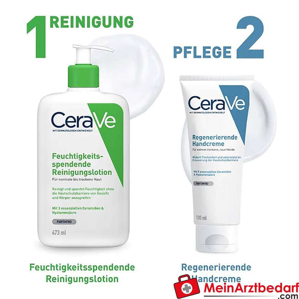 CeraVe Regenerierende Handcreme|mit Hyaluron und Ceramiden, 50ml.