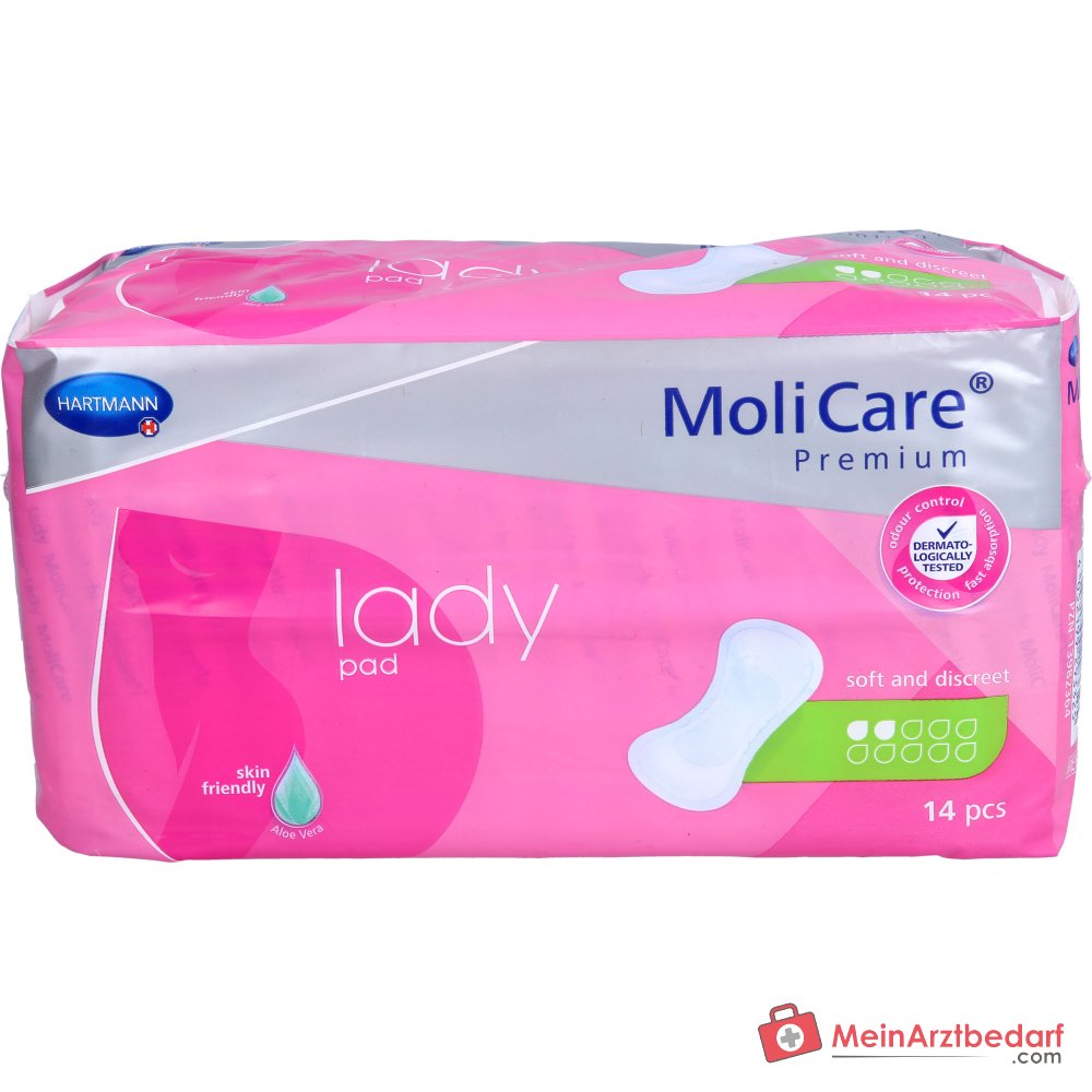 Hartmann MoliCare Premium lady pad 2 gotas apósitos para incontinencia, 252 unidades.