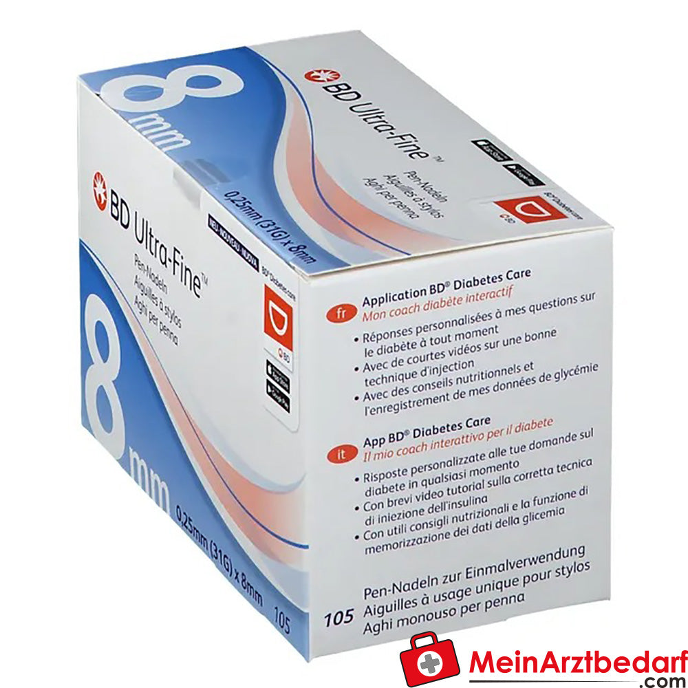 BD Micro-Fine Ultra™ 8 mm 31G, 105 St..