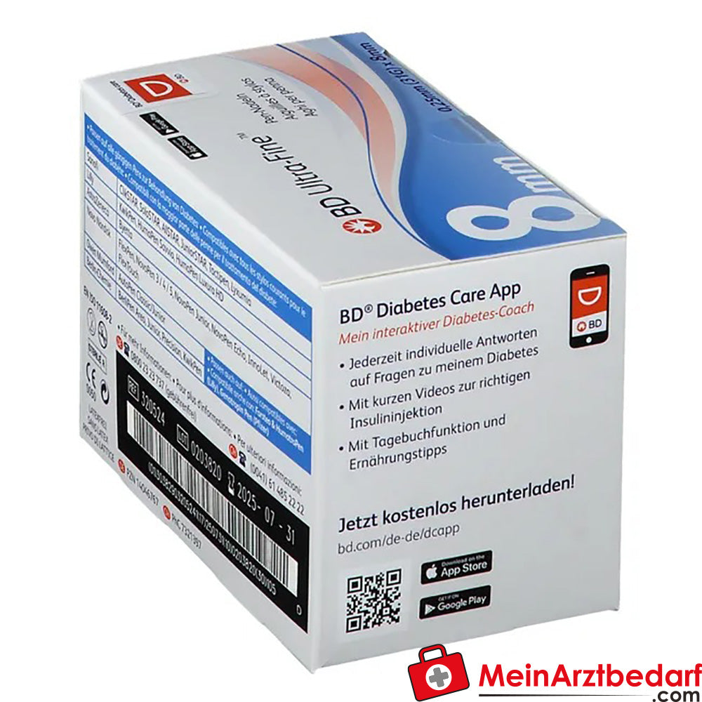 BD Micro-Fine Ultra™ 8 mm 31G, 105 St..