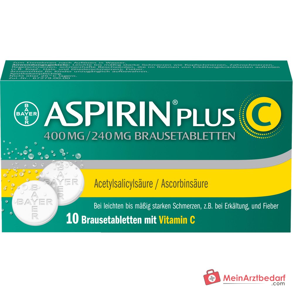 Aspirin plus C 400 mg/240 mg Brausetabletten