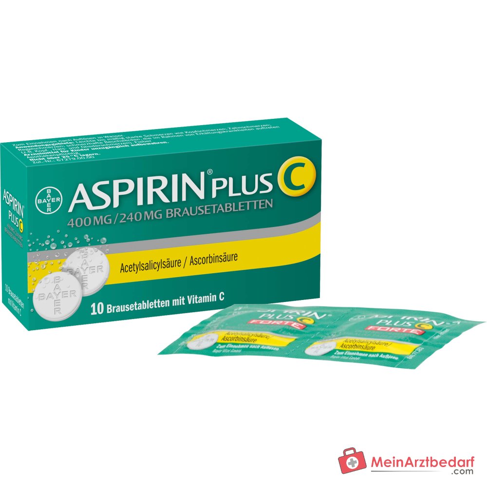 Aspirin plus C 400 mg/240 mg Brausetabletten, 10 St.
