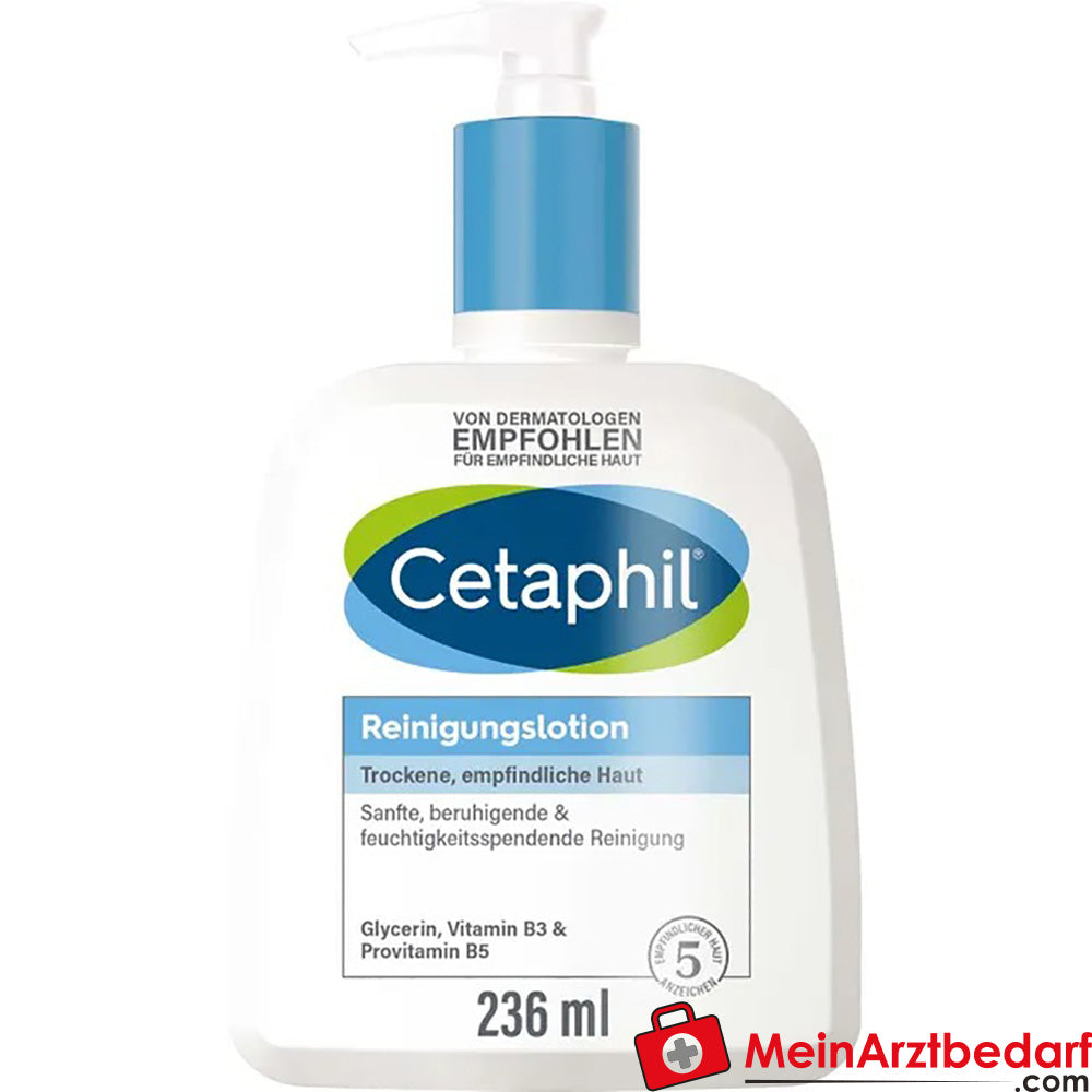 CETAPHIL Reinigungslotion|Feuchtigkeitsspendende Reinigung für Körper & Gesicht, 236ml.