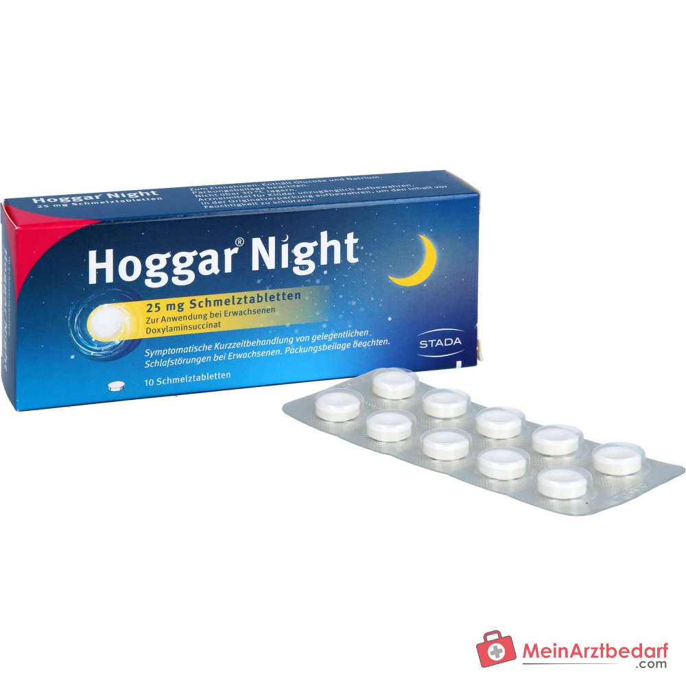 Hoggar Night Doxilamina 25 mg Comprimidos bucodispersables, 20 uds.