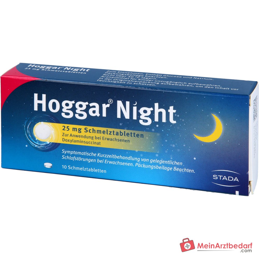 Hoggar Night Doxilamina 25 mg Comprimidos bucodispersables, 20 uds.