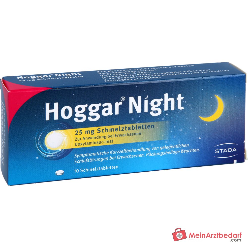 Hoggar Night Doxilamina 25 mg Comprimidos bucodispersables, 20 uds.