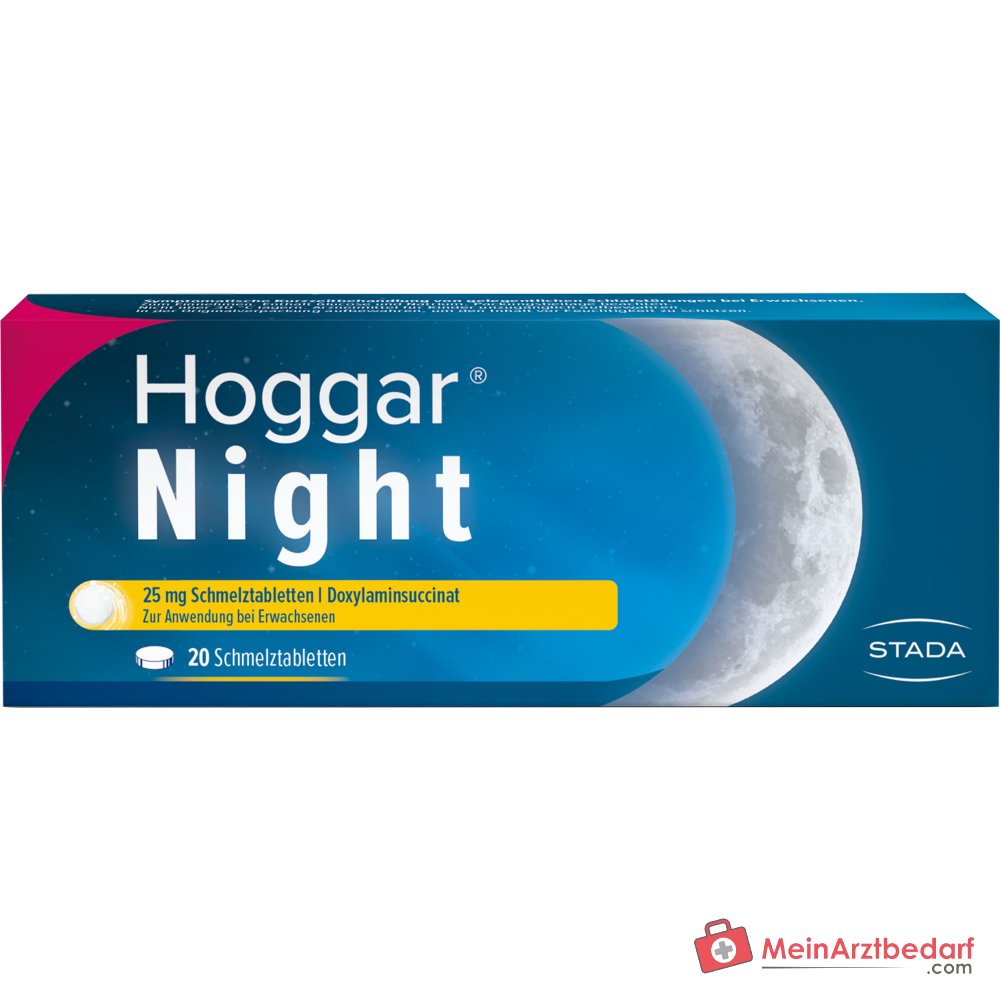 Hoggar Night Doxilamina 25 mg Comprimidos bucodispersables, 20 uds.