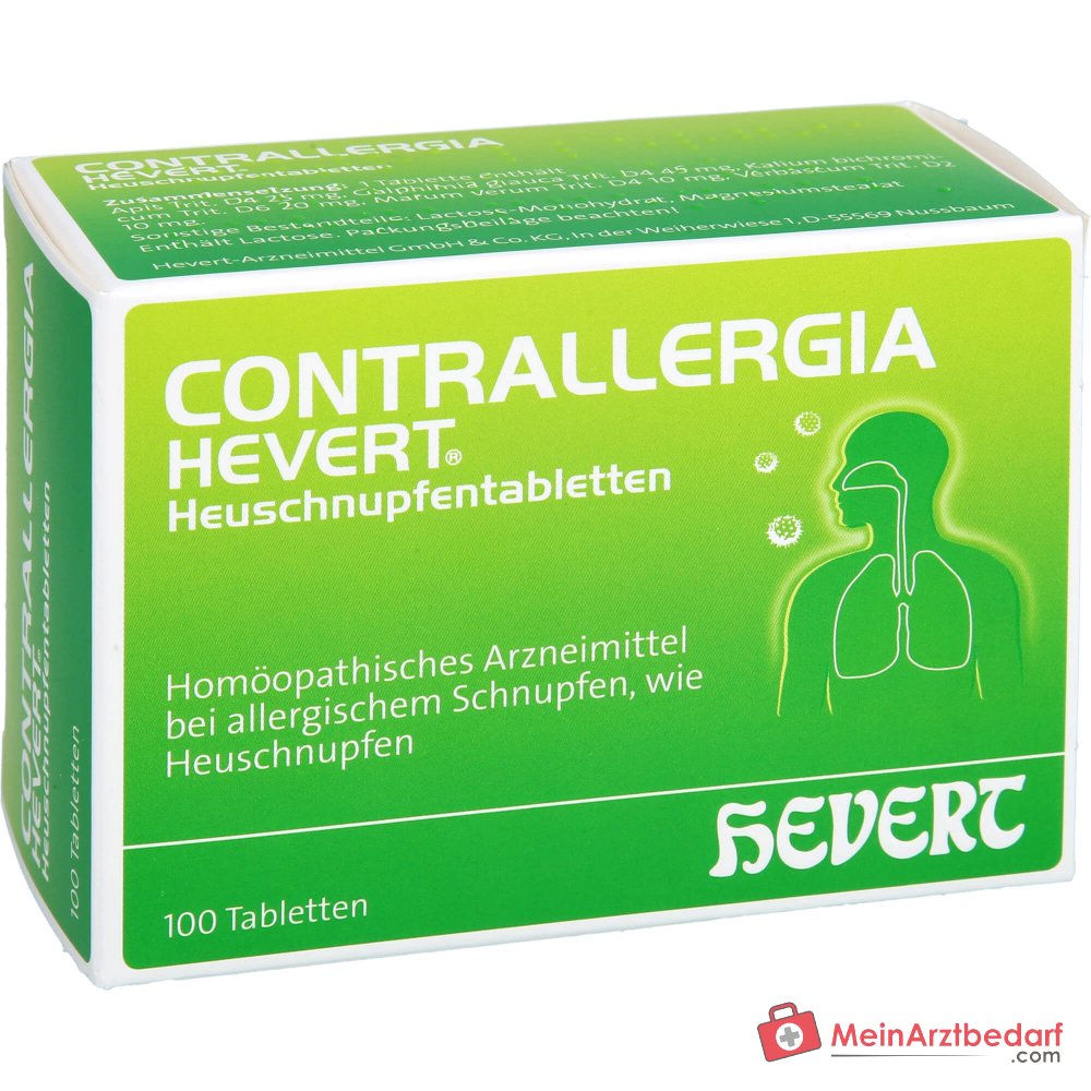Hevert Contrallergia tabletki na katar sienny, 100 szt.
