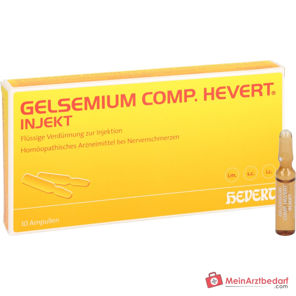 Hevert Gelsemium comp. Injectie ampullen, 10 stuks