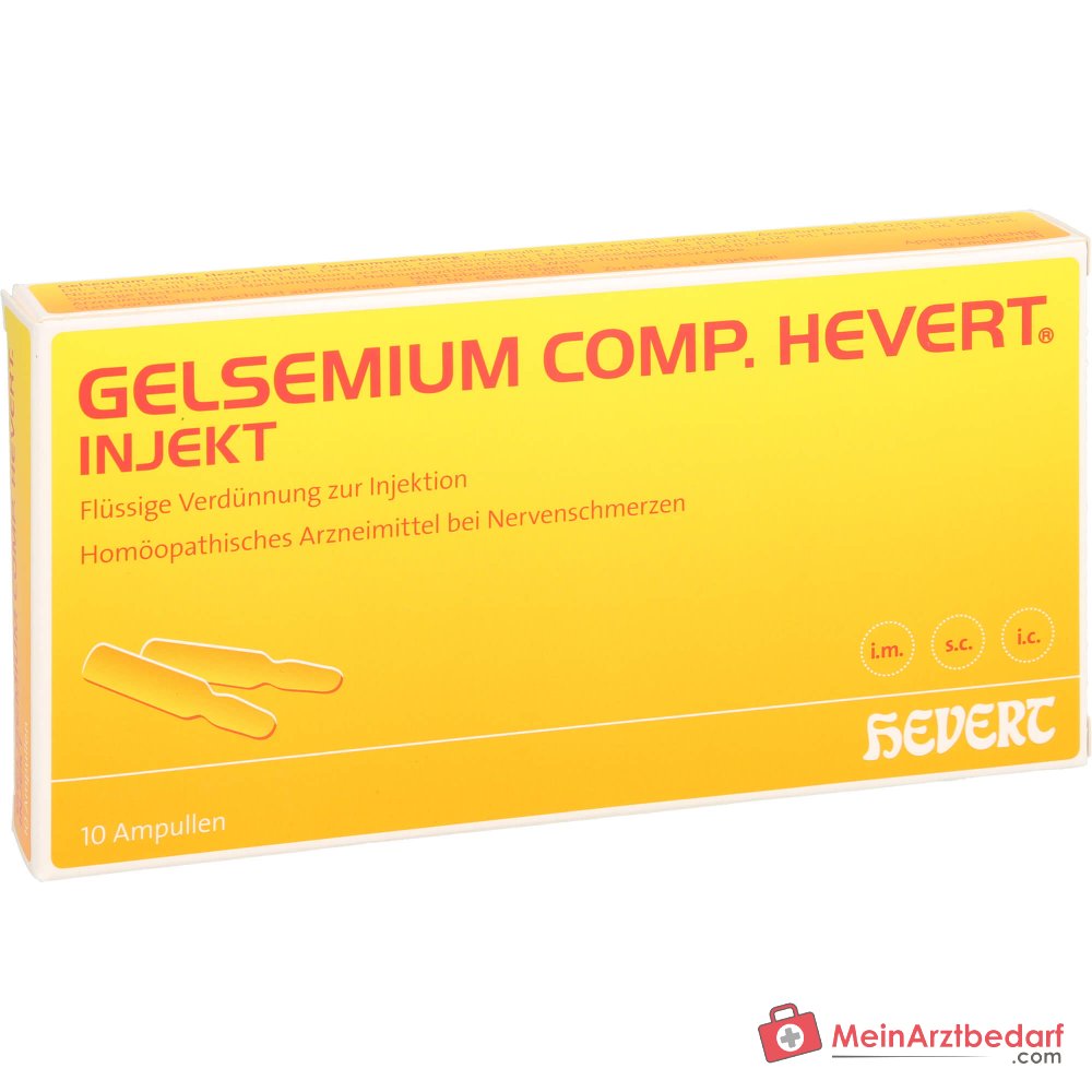 Hevert Gelsemium comp. Injectie ampullen, 10 stuks