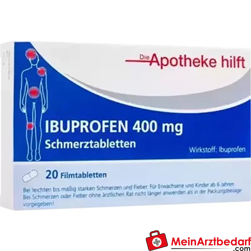 Ibuprofen 400mg Die Apotheke hilft.