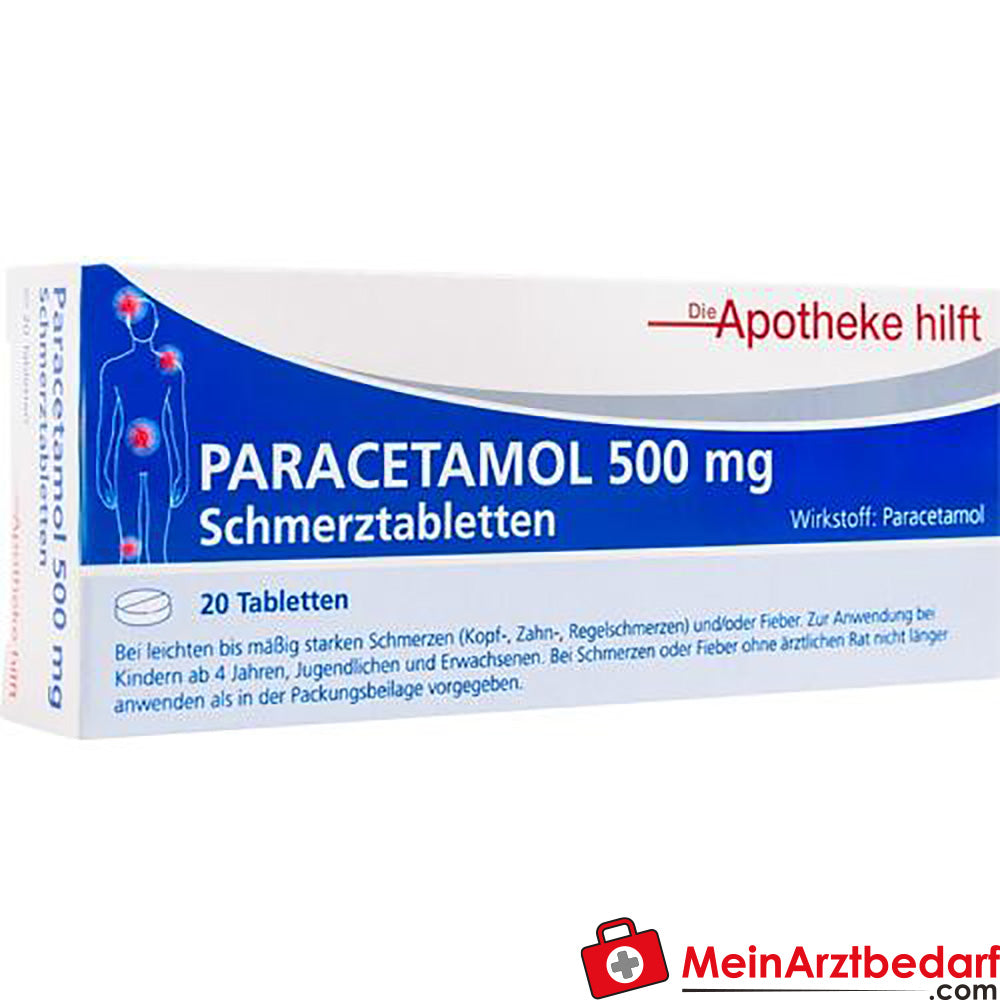 Paracetamol 500mg Die Apotheke hilft.
