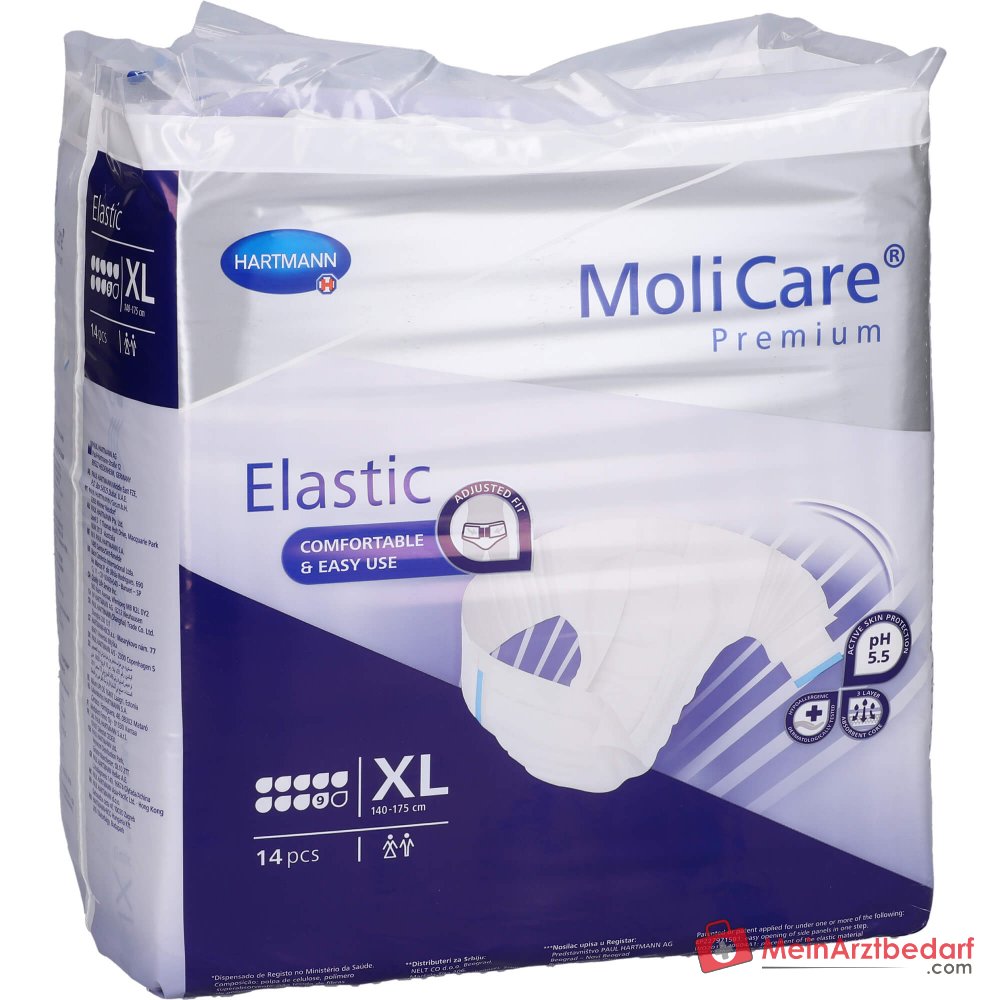 MOLICARE Premium Slip elastico 9 gocce Slip per incontinenza XL 14 pezzi
