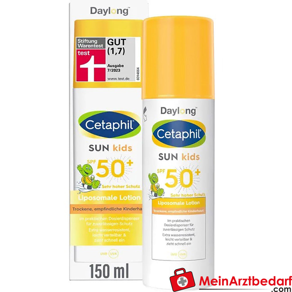 CETAPHIL SUN Kids Liposomale Lotion SPF 50+|Sonnenschutz für Baby- & Kinderhaut, 150ml.