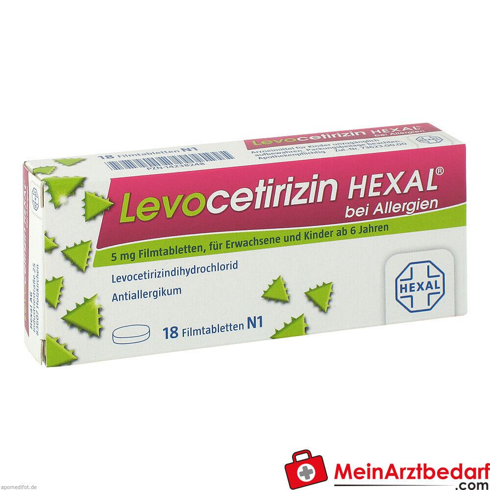 Levocetirizin HEXAL 5 mg Filmtabletten bei Allergien.