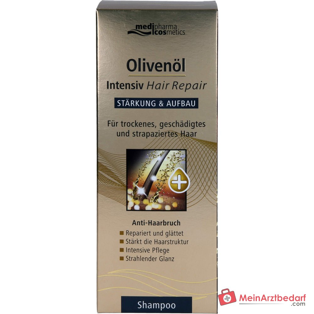Medipharma Cosmetics Olio d'Oliva Shampoo Riparatore Intensivo per Capelli, 200 ml