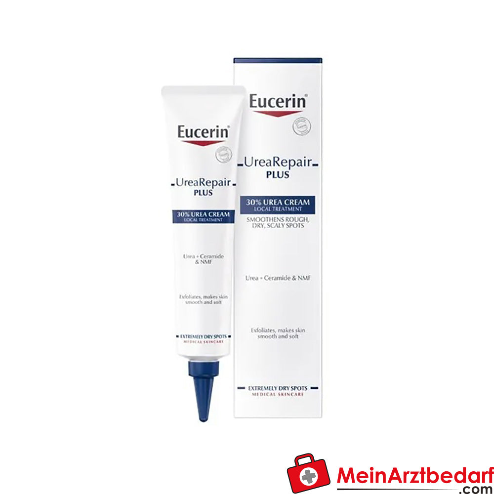 Eucerin® UreaRepair PLUS Urea Creme Intensivpflege 30% – Zur Reduktion verdickter und schuppender Haut, 75ml.