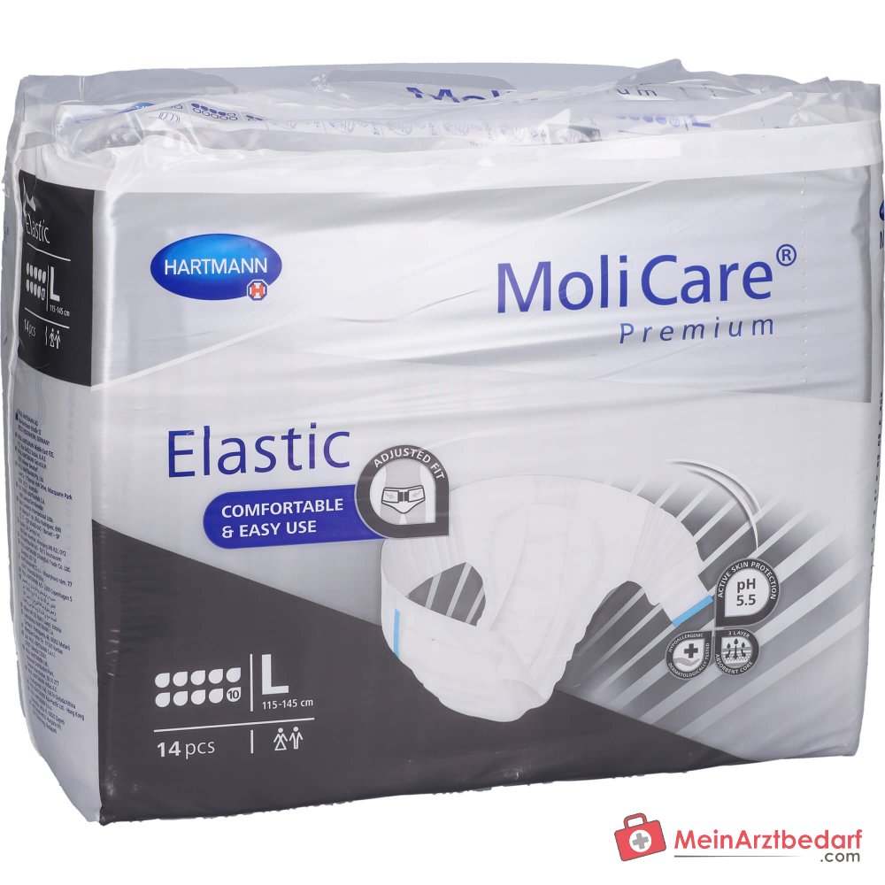 MoliCare Premium Elastic incontinentieslip 10 druppels maat L, 4x14 stuks