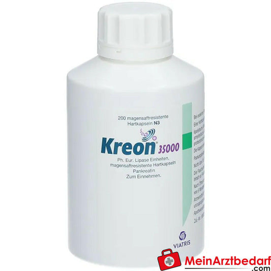 Kreon 35000 Ph.Eur. Lipase Einheiten.