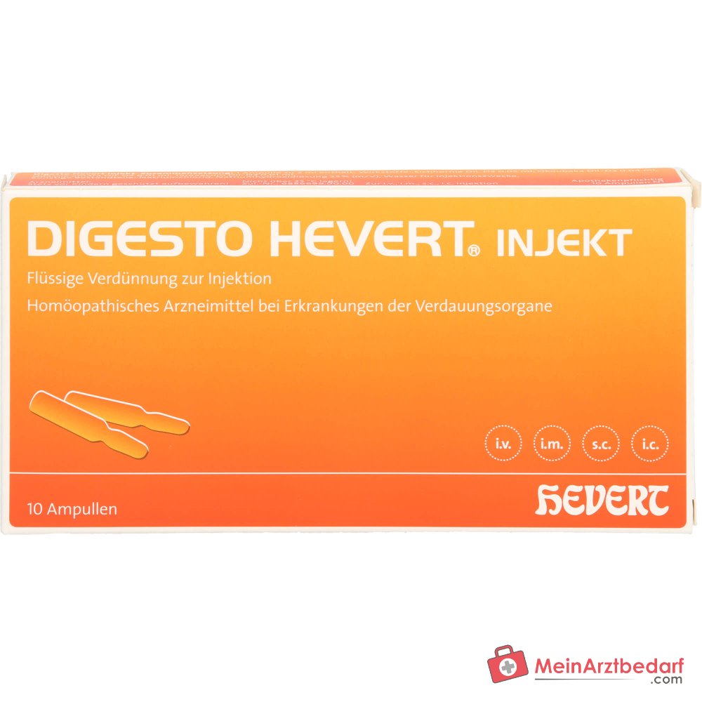 Ampollas de Hevert Digesto injekt, 10 unidades de 2 ml cada una