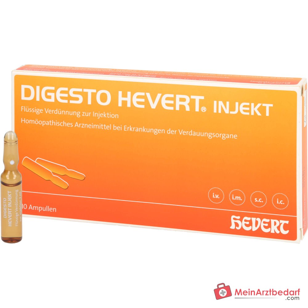 Ampollas de Hevert Digesto injekt, 10 unidades de 2 ml cada una