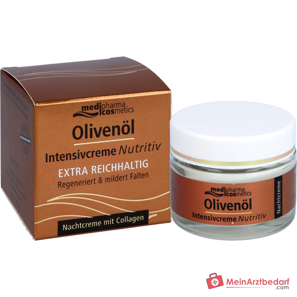 medipharma cosmetics Olijfolie Intense Crème Voedende Nachtcrème, 50 ml